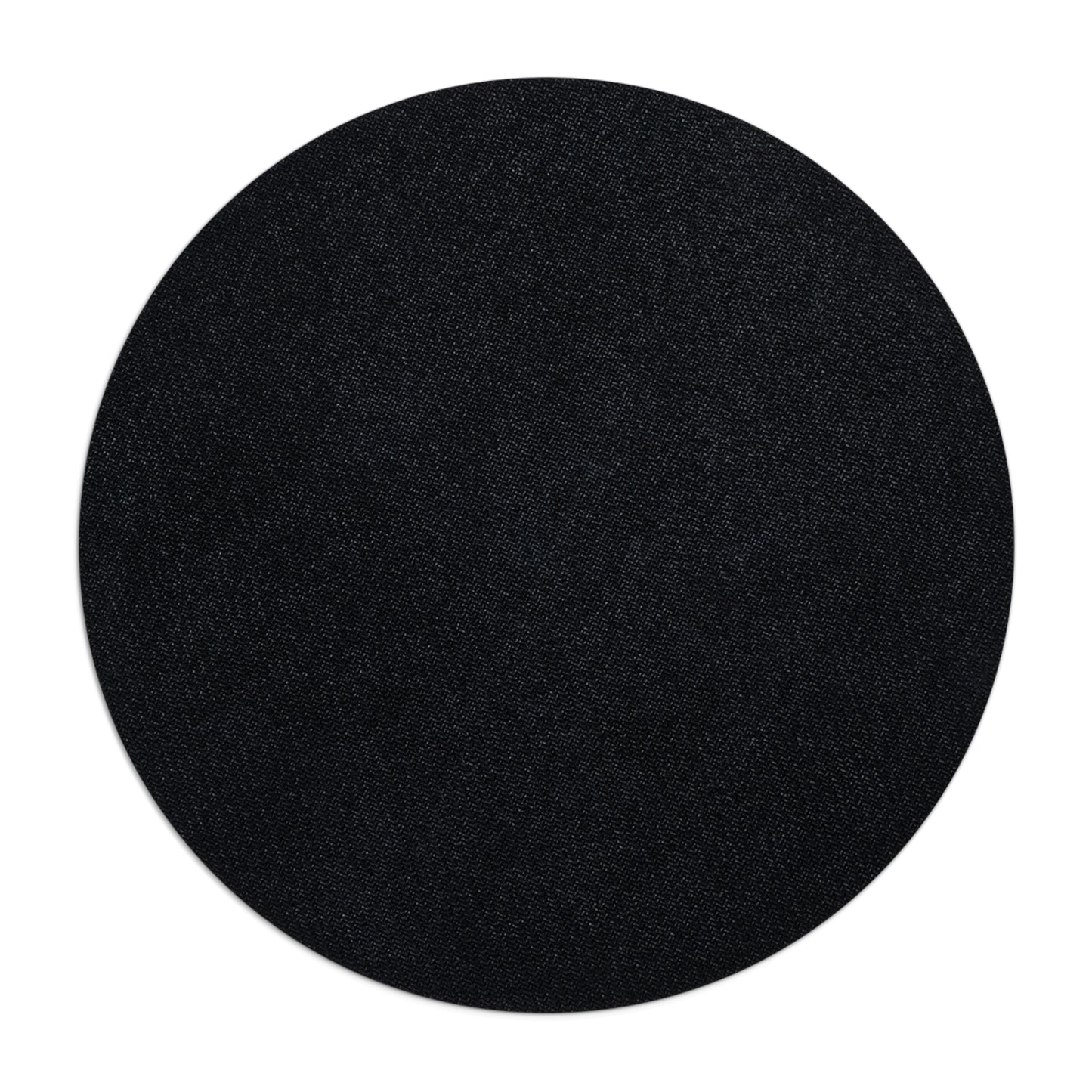 Monstera Blue Round Mouse Pad — Tropical Leaf Desk Mat