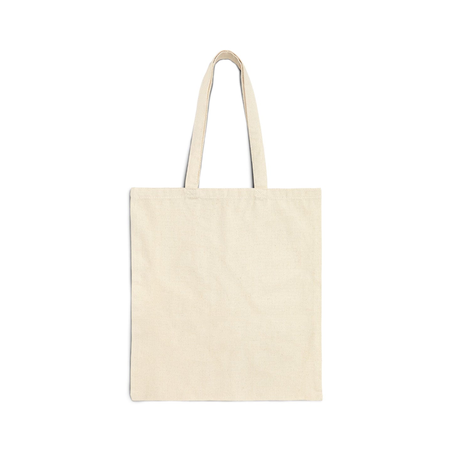 Canvas Tote Bag — Minimal Pink Floral "Wherever You Go" Eco Shopper