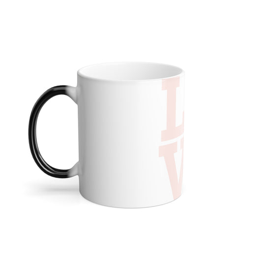 Love Color-Changing Mug — 11oz Magic Heat Reveal Coffee Cup