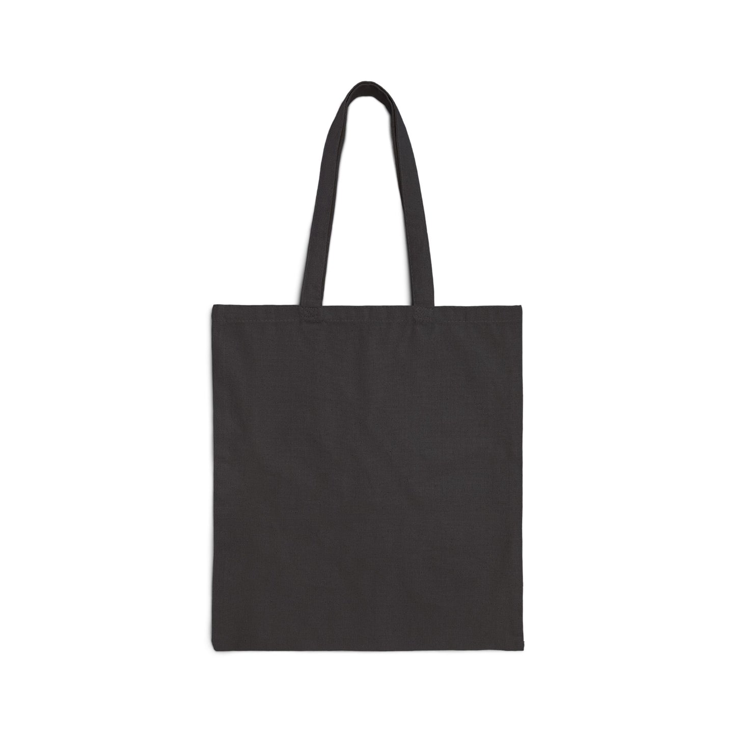Canvas Tote Bag — Minimal Pink Floral "Wherever You Go" Eco Shopper
