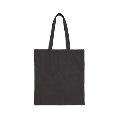 Canvas Tote Bag — Minimal Pink Floral "Wherever You Go" Eco Shopper